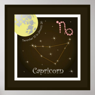 Capricorn 22. Dezember bis 20. Januar Poster