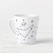 Capricorn Abstrakt Constellation Kaffee Tasse (Linke Ecke)