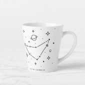 Capricorn Abstrakt Constellation Kaffee Tasse (Rechts)