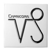 CAPRICORN, abstrakte Gestaltung des Zodiac-Zeichen Fliese (Vorderseite)