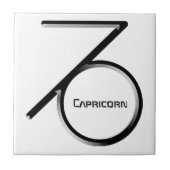 CAPRICORN, abstrakte Gestaltung des Zodiac-Zeichen Fliese (Vorderseite)