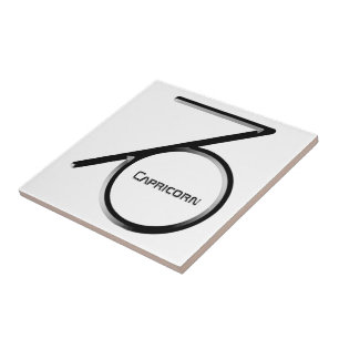 CAPRICORN, abstrakte Gestaltung des Zodiac-Zeichen Fliese