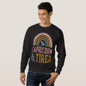 Capricorn And Tired Boho Style Bohemian Rainbow Zo Sweatshirt (Vorne ganz)