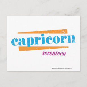 Capricorn Aqua Postkarte