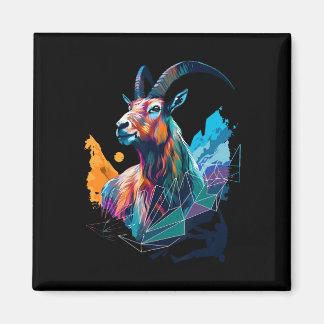 Capricorn Artwork Climbing Bouldering Mountains Mo Magnet