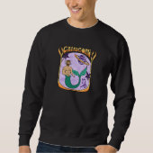 Capricorn Astrological Horoscope Male Pinup Sweatshirt (Vorderseite)