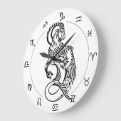 Capricorn astrological sign of zodiac große wanduhr (Winkel)