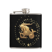 Capricorn Astrologie Flachmann (Vorderseite)