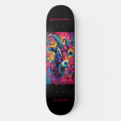 Capricorn Astrologie Grafitti Personalize Skateboard (Vorderseite)