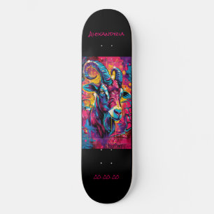 Capricorn Astrologie Grafitti Personalize Skateboard