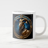 Capricorn-Astrologie Jumbo-Tasse (Rechts)