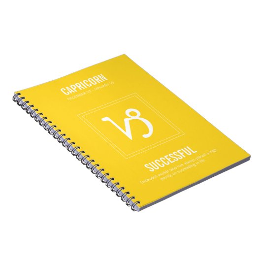 Capricorn Astrologie Notizblock (Rechte Seite)