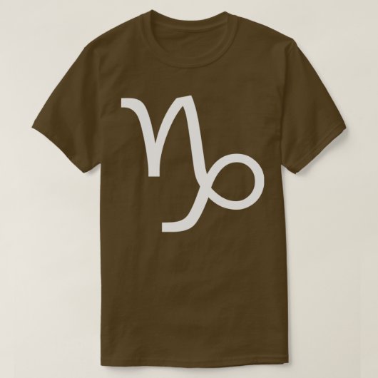 Capricorn-Astrologie T-Shirt (Design vorne)