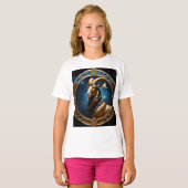 Capricorn-Astrologie Zodiak-Zeichen T-Shirt (Vorne ganz)