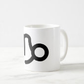 Capricorn Astrologisches Symbol Zeichen 7 Kaffeetasse (VorderseiteRechts)