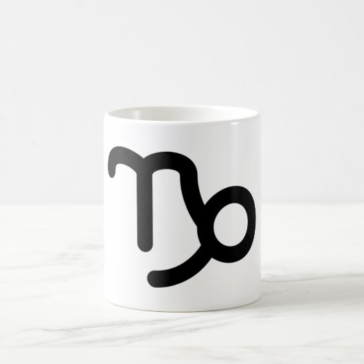 Capricorn Astrologisches Symbol Zeichen 7 Kaffeetasse (Mittel)