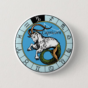 Capricorn astrologisches Zeichen Button