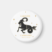 Capricorn Astrologisches Zodiac Namensschild Gesch Magnet (Vorne)