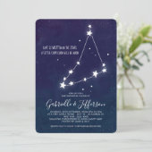 Capricorn Astrology Kinderdusche Einladung (Stehend Vorderseite)