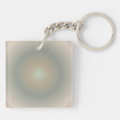 Capricorn Aura Gradient Zodiac, grün braun Schlüsselanhänger (Rückseite)