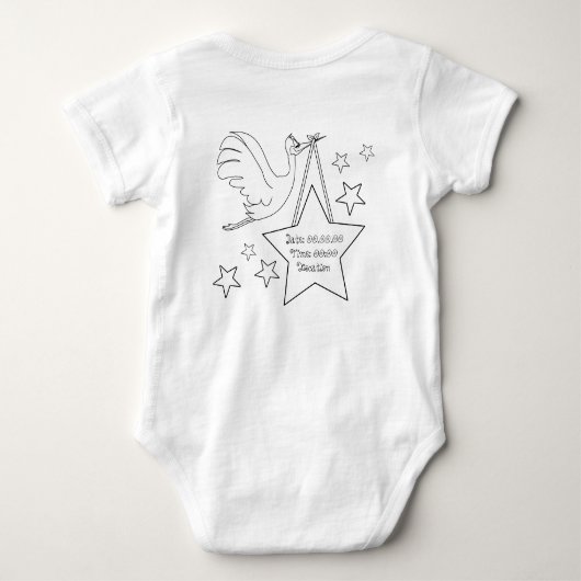 Capricorn Baby Bodysuit Baby Strampler (Rückseite)