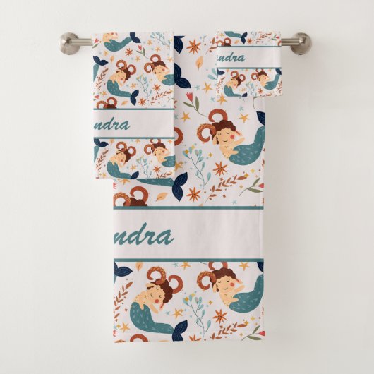 Capricorn Baby | Gemütlich & weich für kleine Zieg Badhandtuch Set (Insitu)