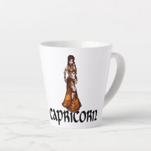 Capricorn Belly Dancer Zodiac Goddess Milchtasse