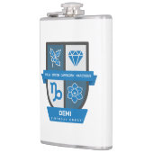 Capricorn Birthday Crest™ December 22-31 Flachmann (Links)