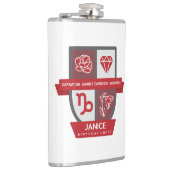 Capricorn Birthday Crest™ for January 1-19 Flachmann (Rechts)