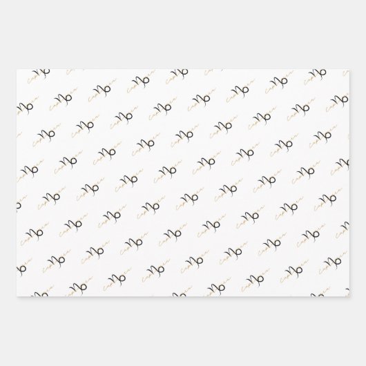 Capricorn Birthday Geschenkpapier Set (Vorderseite)