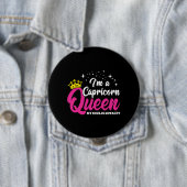 Capricorn Birthday Queen Zodiac Dezember Januar Button (Beispiel)