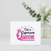 Capricorn Birthday Queen Zodiac Sign Soul Royalty Postkarte (Stehend Vorderseite)