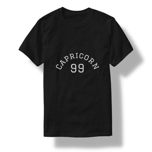 Capricorn | Black Birthday T-Shirt