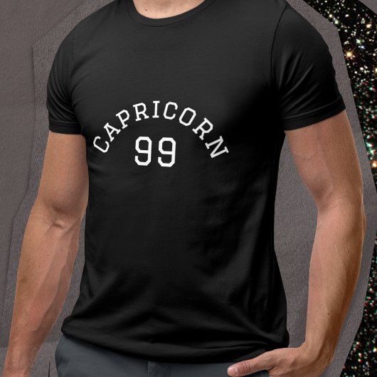 Capricorn | Black Birthday T-Shirt