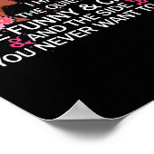 Capricorn Black Queen I have 3 Sides April Girl Poster (Ecke)