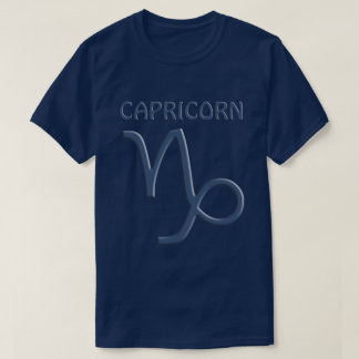 Capricorn Blue Zodiac Symbol Mens T - Shirt
