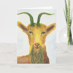 Capricorn Brown Zodiac Symbol Geburtstag Karte