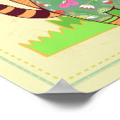 Capricorn Cat Zodiac Kinderzimmer Print Poster (Ecke)