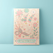 Capricorn Celestial Zodiac Pastel Dreams Mauer Leinwanddruck