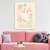 Capricorn Celestial Zodiac Pastel Dreams Mauer Leinwanddruck (Insitu (Wohnzimmer))
