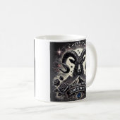 Capricorn "Climb to the Peak" Zodiac-Tasse Kaffeetasse (VorderseiteRechts)