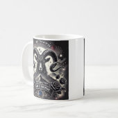 Capricorn "Climb to the Peak" Zodiac-Tasse Kaffeetasse (Vorderseite Links)