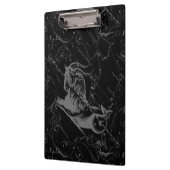 Capricorn Constellation Hevelius 1690 auf Schwarz Klemmbrett (Links)