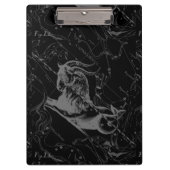 Capricorn Constellation Hevelius 1690 auf Schwarz Klemmbrett (Vorderseite)