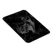 Capricorn Constellation Hevelius 1690 auf Schwarz Magnet (Rechte Seite)