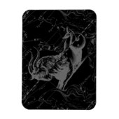 Capricorn Constellation Hevelius 1690 auf Schwarz Magnet (Vertikal)