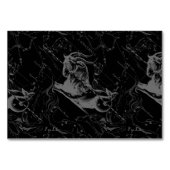 Capricorn Constellation Hevelius 1690 auf Schwarz Tischnummer (Vorderseite)