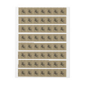 Capricorn Constellation Hevelius 1690 auf Taupe (Bogen)