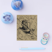 Capricorn Constellation Hevelius 1690 auf Taupe Flyer (Einzeln)