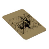 Capricorn Constellation Hevelius 1690 auf Taupe Magnet (Rechte Seite)